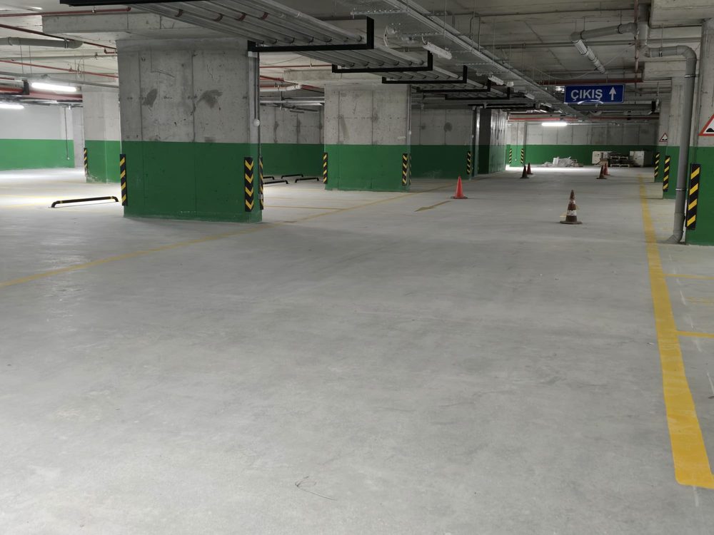 Folkart Nova otopark epoksi zemin kaplama genel görünüm